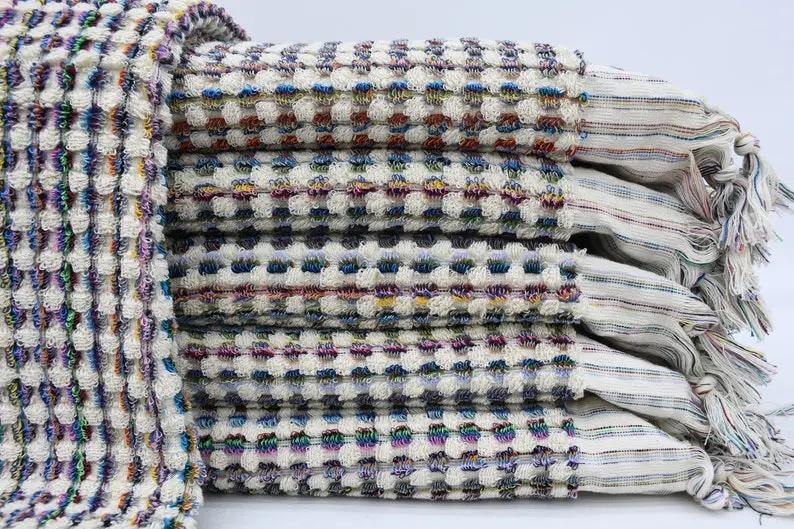 Bubble Light Mix Terry Hand Towel Made from 100 Percent High Quality Turkish Cotton 38 Inch L x 20 Inch W - Love Salve